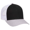 Otto 6 Panel Low Pro Mesh Back Trucker Hat, Heather Blend Cap - 83-1300