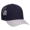 Otto 6 Panel Low Pro Mesh Back Trucker Hat, Heather Blend Cap - 83-1300