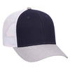 Otto 6 Panel Low Pro Mesh Back Trucker Hat, Heather Blend Cap - 83-1300