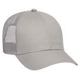 Otto 6 Panel Low Pro Mesh Back Trucker Hat,  Cotton Blend Twill Cap - 83-473