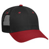 Otto 6 Panel Low Pro Mesh Back Trucker Hat,  Cotton Blend Twill Cap - 83-473