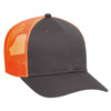 Otto 6 Panel Low Pro Mesh Back Trucker Hat,  Cotton Blend Twill Cap - 83-473