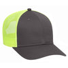 Otto 6 Panel Low Pro Mesh Back Trucker Hat,  Cotton Blend Twill Cap - 83-473