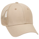 Otto 6 Panel Low Profile Mesh Back Trucker Hat, Cotton Twill Cap - 83-942