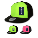 Neon Flat Bill Flex Caps - Decky 874