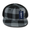 Decky 903 - Structured Plaid Flex Cap, Flat Bill Hat - CASE Pricing