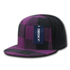 Decky 903 - Structured Plaid Flex Cap, Flat Bill Hat - CASE Pricing