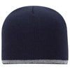 Otto 9 Inch Classic Knit Beanie w/ Reflective Stripe, Acrylic Knit Cap - 91-1237