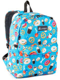 Everest Backpack Book Bag - Back to School Classic in Fun Prints & Patterns Donuts