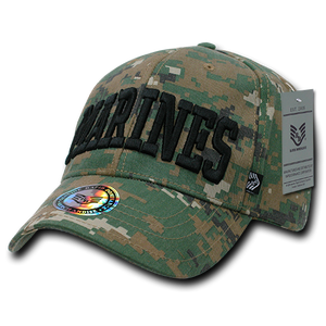United States Marine Corps Digital Camo Hat, USMC Baseball Cap, US Marines Hat - Rapid Dominance 943 - 