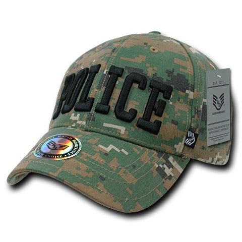 Digital Camo Police Hat Baseball Cap Officer Cop Camouflage - Rapid Dominance 943