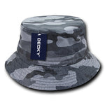 Decky 961 Camo Polo Bucket Hat, Camouflage Bucket Cap