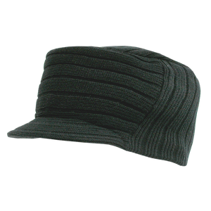 Decky 963 - Flat Top Hybricap, Knit Beanie Cap - 