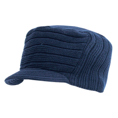 Decky 963 - Flat Top Hybricap, Knit Beanie Cap - 