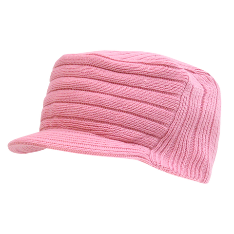 Decky Jeep Cuff Beanie With Visor – Knit Cap For Jeep Lovers, White One-Size-Fits-All