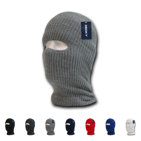 Lot of 6 Decky Face Masks (1-Hole) Ski Mask Balaclava Cover Bulk