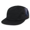 Decky 985 - 5-Panel Cotton Racer Cap, Racing Jockey Hat, Camper Cap - CASE Pricing