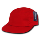 Decky 985 - 5-Panel Cotton Racer Cap, Racing Jockey Hat, Camper Cap
