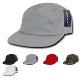 Decky 985 - 5-Panel Cotton Racer Cap, Racing Jockey Hat, Camper Cap