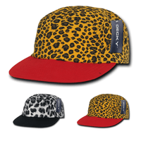 Decky 986 5-Panel Animal Pattern Racer Racing Jockey Hat Camper Cap