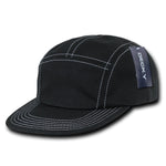 Decky 997 5-Panel Contrast Stitch Racer Racing Jockey Hat Camper Cap