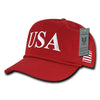 USA America Golf Hats, US Flag Baseball Caps - A091