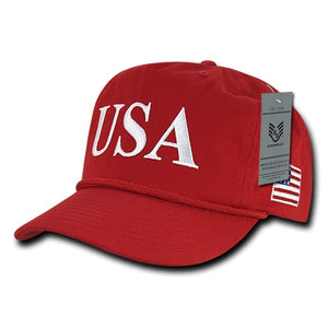 USA America Golf Hats, US Flag Baseball Caps - A091 - 
