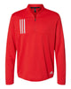 Adidas A482 3-Stripes Double Knit Quarter-Zip Pullover