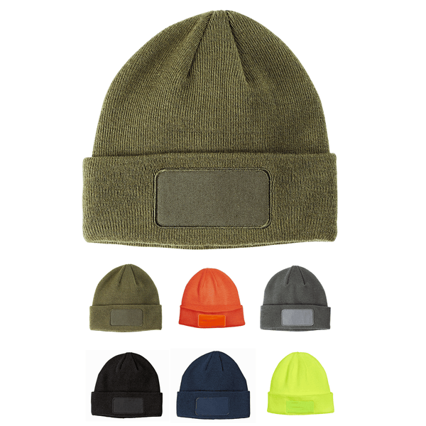 Big Accessories BA527 Patch Beanie, Knit Cap – The Park Wholesale