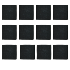 Bandanas - 12 Pack, 100% Cotton, Black - Bandannas, Bandana, Bandanna, Size: 22