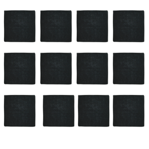 Bandanas - 12 Pack, 100% Cotton, Black - Bandannas, Bandana, Bandanna, Size: 22