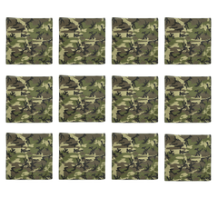 Bandanas - 12 Pack, 100% Cotton, Camo - Bandannas, Bandana, Bandanna, Camouflage, Size: 22