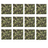 Bandanas - 12 Pack, 100% Cotton, Camo - Bandannas, Bandana, Bandanna, Camouflage, Size: 22