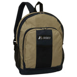 Everest Backpack with Front & Side Pockets Khaki/Navy