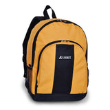 Everest Backpack with Front & Side Pockets Yellow/Black