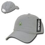 Avocado Guacamole Baseball Cap Dad Hat, 100% Cotton, Grey - Picture 2 of 3
