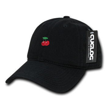 Cherry Cherries Baseball Cap Dad Hat, Black