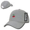 Cherry Cherries Baseball Cap Dad Hat, Grey