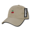 Cherry Cherries Baseball Cap Dad Hat, Khaki