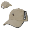 Gun Pistol Baseball Cap Dad Hat, Khaki