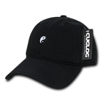 Yin Yang Baseball Cap Dad Hat, Black