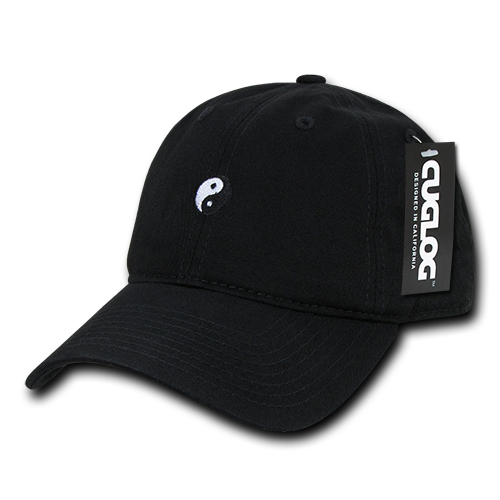 Yin Yang Baseball Cap Dad Hat, Black