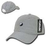 Yin Yang Baseball Cap Dad Hat, Grey
