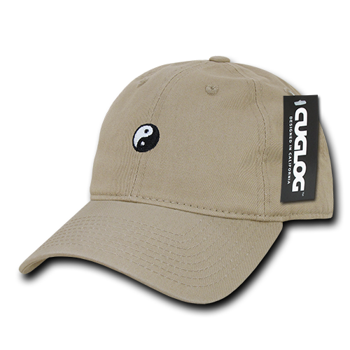Yin Yang Baseball Cap Dad Hat, Khaki