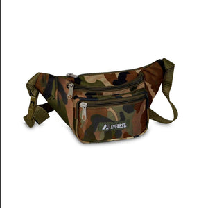 Everest Woodland Camouflage Waist Fanny Pack C044KD - 