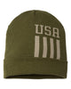 Cap America RK12 USA-Made Patriotic Cuffed Beanie Knit Cap