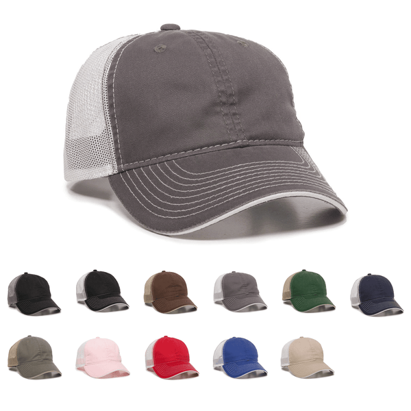 Outdoor Caps: Wholesale Heavy Washed Denim Trucker Hat