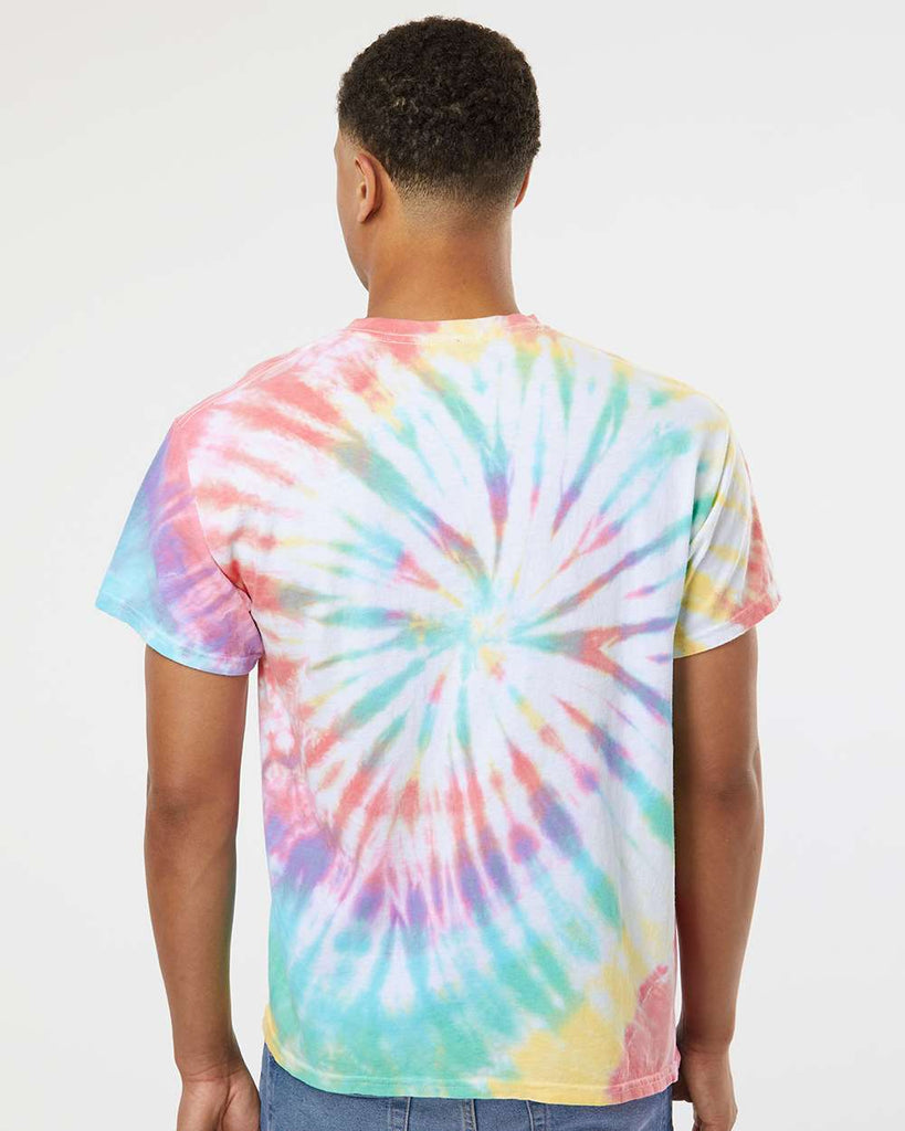 Camo colors spiral tye dye t shirt