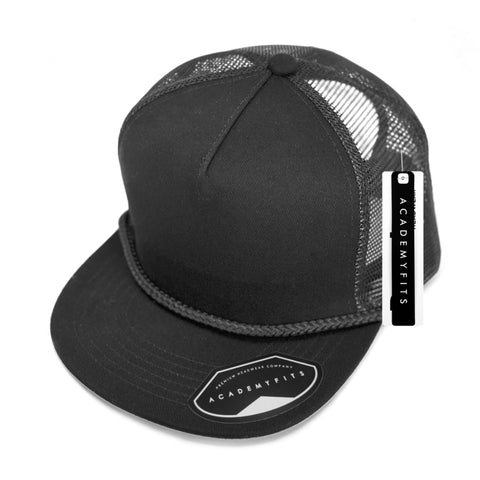 Academy Fits Trucker Rope Snapback Hat - 2071G
