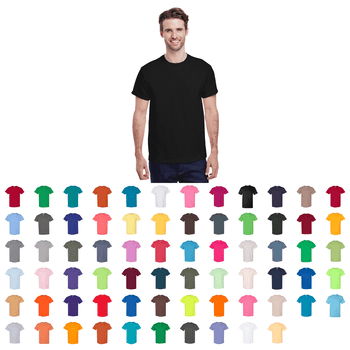 Lot of 1,000 Shirts - Gildan® 5000, G500 - Adult Heavy Cotton™ T-Shirt, Blank, Wholesale Bulk Shirts